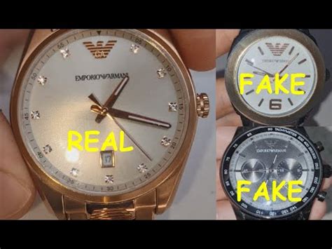 emporio armani watch fake vs real|are armani watches worth anything.